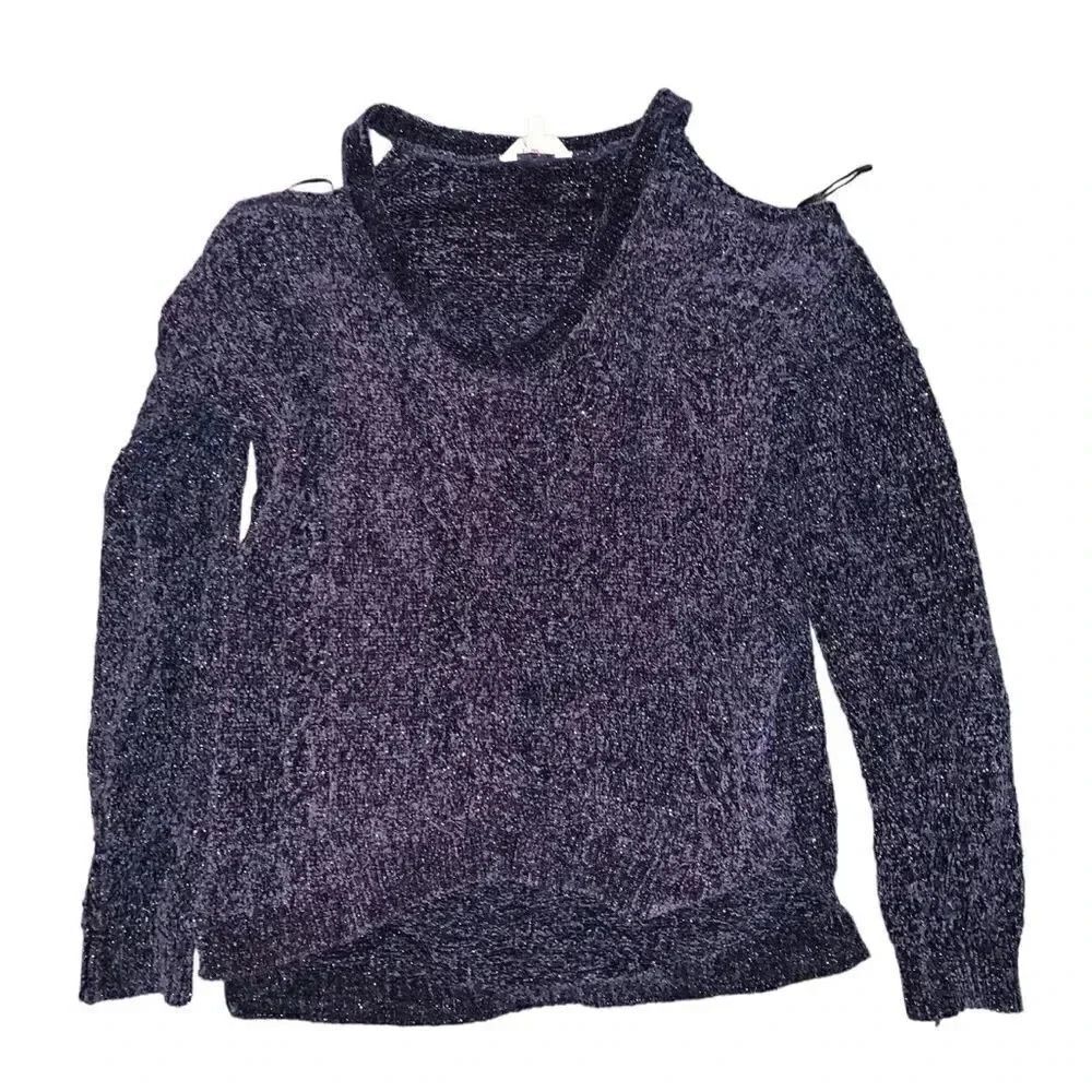 Candies rainbow tinsel chenille cold sweater ❤️ $5 must bundle 3+❤️